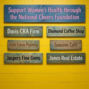 Sponsor Women's Health through the National Cheers Foundation